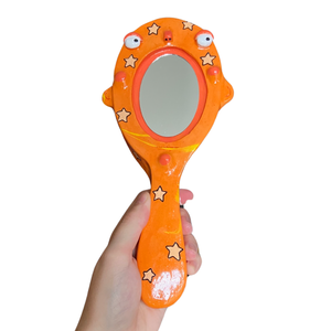 Hand-Held 'Orange Sky' Mirror