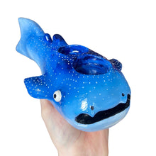 Load image into Gallery viewer, Deep Blue Whale Shark Tealight Candle Holder (One-Off)
