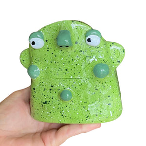 Green Speckled Glasses Holders