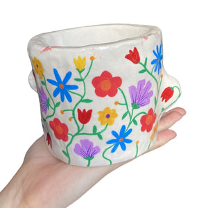 'Fabulous Florals' Chunky Pot (One-Off)