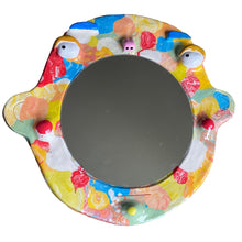 Load image into Gallery viewer, &#39;Multi-colour Splodges&#39; BIG Ponky Wall Mirror (one-off)
