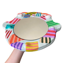 Load image into Gallery viewer, &#39;Contemporary Stripes&#39; BIG Ponky Wall Mirror (one-off)
