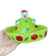 Load image into Gallery viewer, &#39;Roses are Red&#39; House on the Hill (incense holder/jewellery dish)
