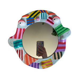 'Contemporary Stripes' BIG Ponky Wall Mirror (one-off)