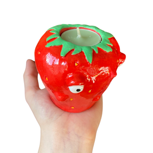 NEW The Red Strawberry Candle Holder