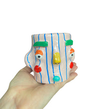 Load image into Gallery viewer, &#39;Blue and Strips, No Gripes&#39; Lil&#39; Pot
