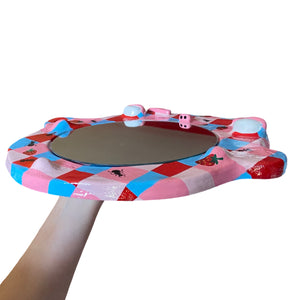 'Picnic Blanket' BIG Ponky Wall Mirror (one-off)