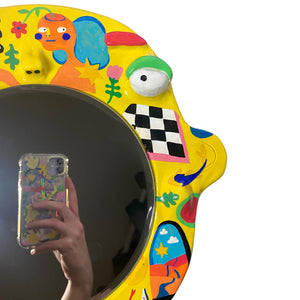 'Ponky's Surreal World' BIG Ponky Wall Mirror (one-off design)