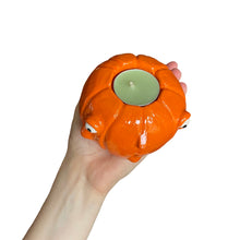 Load image into Gallery viewer, Ponky Pumpkin Tealight Candle Holder
