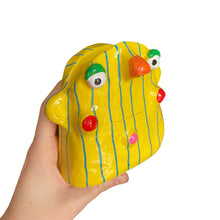 Load image into Gallery viewer, &quot;Simply Yellow Stripes&quot; Glasses Holder
