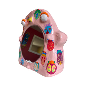 'Pink Bugs' Stand-Up Mirror (one-off)