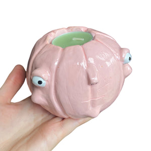 Ponky Pumpkin Tealight Candle Holder (Pink)