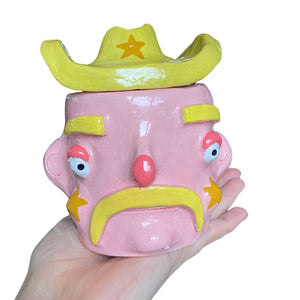 Star Man Cow Boy Pot (One-off)