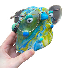 Load image into Gallery viewer, Blue + Green Marble Glasses Holders (one-off)
