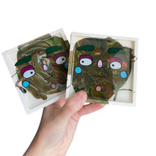Load image into Gallery viewer, Olive Swirl Square Coaster Set

