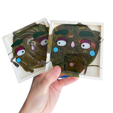 Load image into Gallery viewer, Olive Swirl Square Coaster Set
