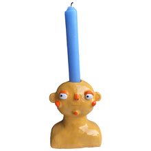 Load image into Gallery viewer, Light Orange Candlestick Holder (one-off)
