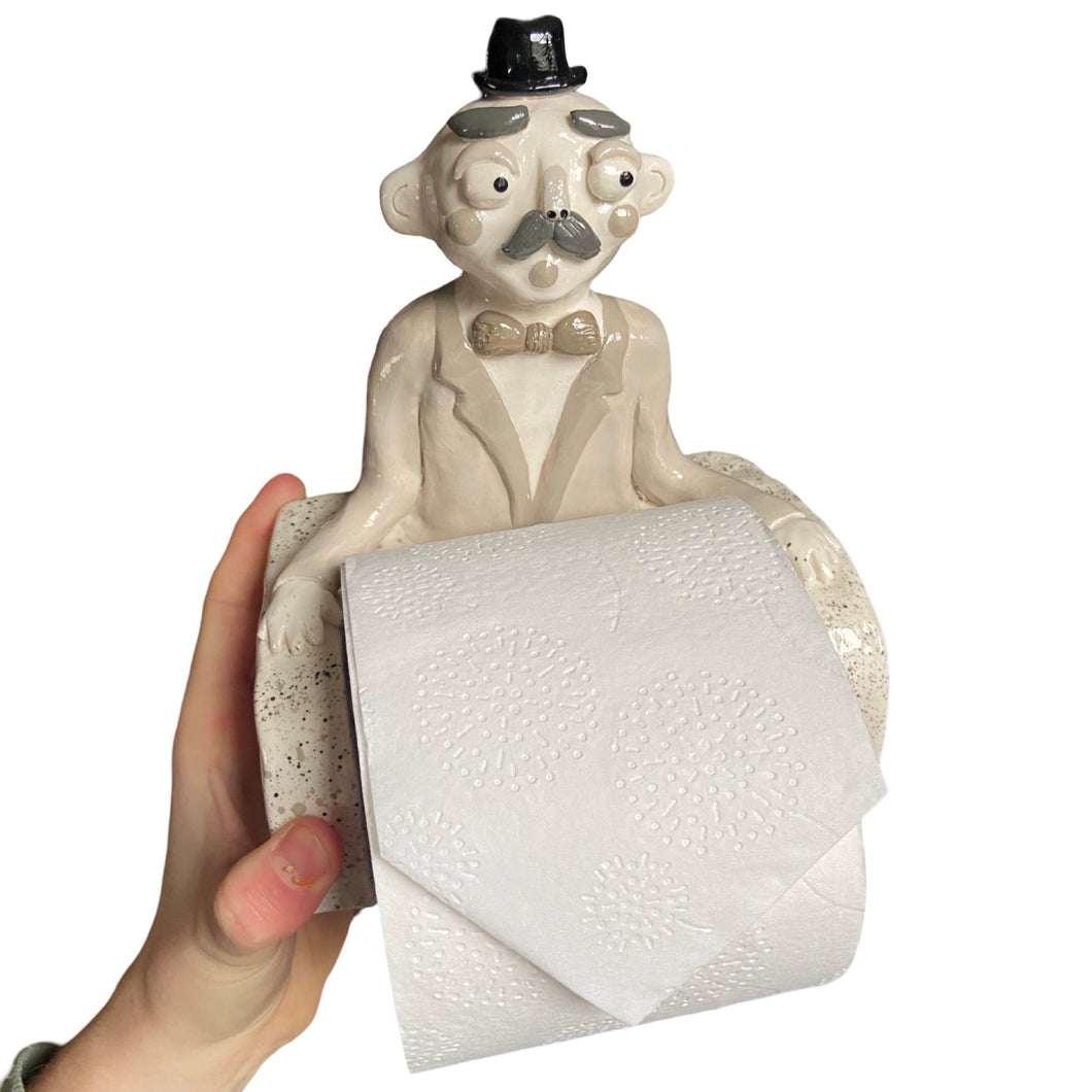 'Speckled Sullivan' The PonkyWot Butler Toilet Roll Holder