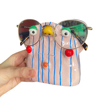 Load image into Gallery viewer, &quot;Blue Stripes&quot; Glasses Holder

