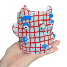 Load image into Gallery viewer, &#39;Gingham&#39; Devil Pot (one-off)
