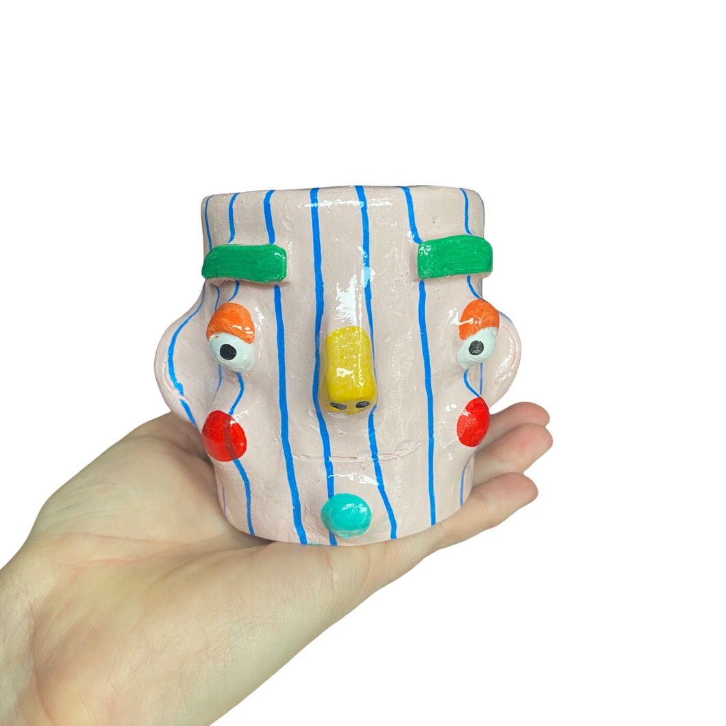 'Blue and Strips, No Gripes' Lil' Pot