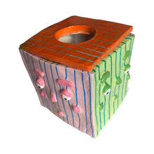 Load image into Gallery viewer, &quot;What&#39;s Multicoloured and has Stripes All Over?&quot; Tissue Box (One Off)
