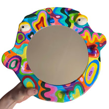 Load image into Gallery viewer, &#39;Psychedelic Wave&#39; BIG Ponky Wall Mirror (one-off)
