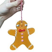 Load image into Gallery viewer, Gingerbread Christmas Decorations (Pink)
