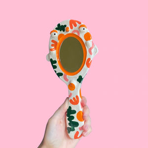 Groovy Abstract Hand-Held Mirror (One-Off)