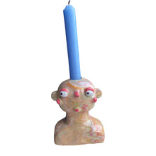 Load image into Gallery viewer, Pastel Marble Candlestick Holder (one-off)
