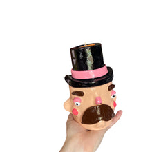 Load image into Gallery viewer, Top Hat Man Pot &amp; Tealight Holder
