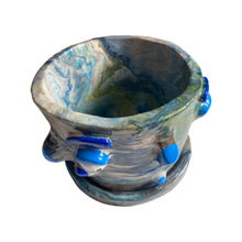 Load image into Gallery viewer, NEW Blue Marble Large Plant Pot (One-Off)
