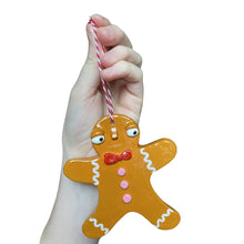 Load image into Gallery viewer, Gingerbread Christmas Decorations (Pink)
