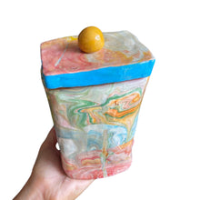 Load image into Gallery viewer, &#39;Colourful Marble&#39; Storage Jar (one-off)
