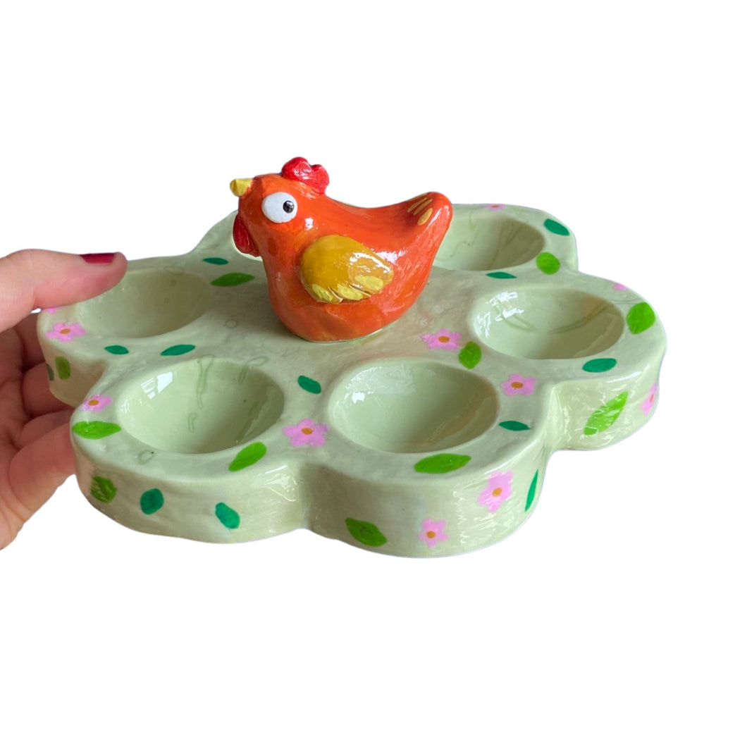 'Garden Chicken' Egg Holder (one-off)