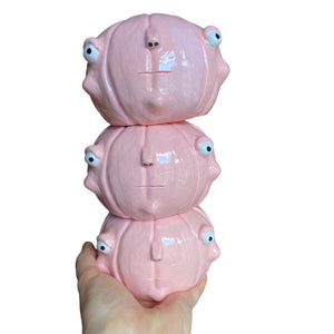 Ponky Pumpkin Tealight Candle Holder (Pink)