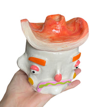 Load image into Gallery viewer, Western Sunset Cow Boy Pot (One-off)
