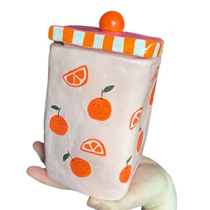 NEW 'Oranges' Storage Jar (One-Off)