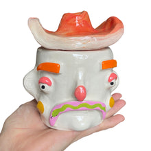 Load image into Gallery viewer, Western Sunset Cow Boy Pot (One-off)
