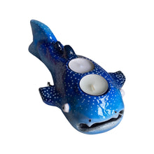 Load image into Gallery viewer, Blue Whale Shark Tealight Candle Holder (One-Off)
