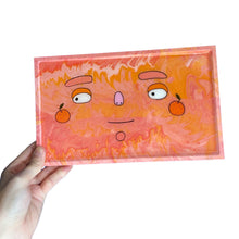 Load image into Gallery viewer, Pink &amp; Orange Marble Ponky Tray
