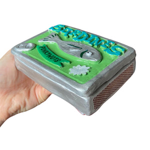 NEW Sardine Matchbox / Storage Tin (Green)