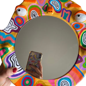 'Funky' BIG Ponky Wall Mirror (one-off)