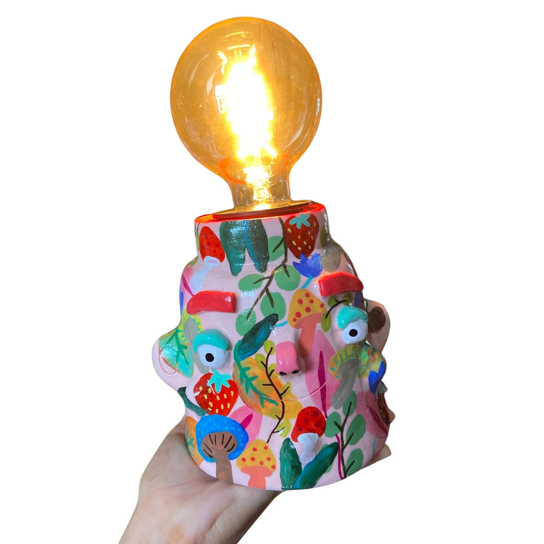 'Bright Florals' Lamp Base (One-Off)