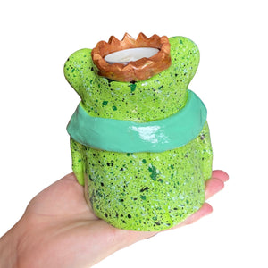 'Speckled and Freckled' Frog Queen Tea-Light Holder