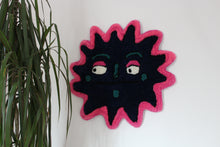 Load image into Gallery viewer, (NOW 30 % OFF) was £70! Midnight Sun Blue &amp; Pink Tufted Wall Hanging
