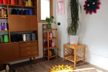 Load image into Gallery viewer, (NOW 30 % OFF) was £110! Sun/Star Yellow &amp; Orange tufted rug
