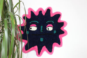 (NOW 30 % OFF) was £70! Midnight Sun Blue & Pink Tufted Wall Hanging
