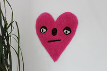 Load image into Gallery viewer, Pink Love Heart Shaped Tufted Wall Hanging
