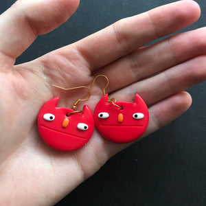 Cheeky devil earrings